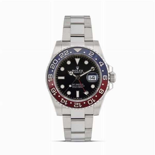 ROLEX : ROLEX GMT MASTER II "PEPSI" REF. 126710BLRO N. 1C8412XX ANNO 2021  - Asta OROLOGI DA POLSO E DA TASCA - Associazione Nazionale - Case d'Asta italiane