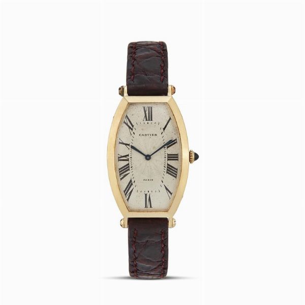 CARTIER : CARTIER PARIS TONNEAU GRAND TAILLE  - Asta OROLOGI DA POLSO E DA TASCA - Associazione Nazionale - Case d'Asta italiane