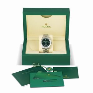 ROLEX : ROLEX AIR-KING REF. 116900 N. 955535XX ANNO 2020  - Asta OROLOGI DA POLSO E DA TASCA - Associazione Nazionale - Case d'Asta italiane