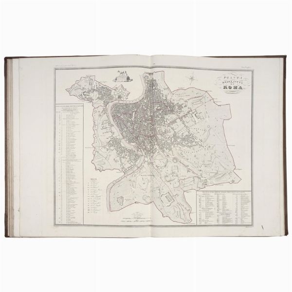 (Vedute - Mappe - Italia - Illustrati 800)   Zuccagni-Orlandini, Attilio.   Atlante geografico degli stati italiani delineato sopra le migliori e più moderne mappe per servire di corredo alla Corografia fisica storica e statistica dell’Italia.   Firenze, [Società Editrice], 1844.   [CON:]     Atlante illustrativo, ossia Raccolta dei principali monumenti italiani antichi, del medio evo e moderni e di alcune vedute pittoriche per servire di corredo alla Corografia fisica storica e statistica dell’Italia.   Firenze, 1845.  - Asta LIBRI, MANOSCRITTI E AUTOGRAFI - Associazione Nazionale - Case d'Asta italiane