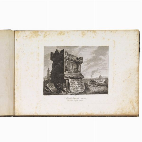 (Roma - Vedute - Illustrati 800)   AMICI, Domenico.     Raccolta delle principali vedute di Roma. Disegnate dal vero ed incise     da Domenico Amici Romano  .     Roma,     G.ni Raffaelli calcografo impresse, 1835.  - Asta LIBRI, MANOSCRITTI E AUTOGRAFI - Associazione Nazionale - Case d'Asta italiane