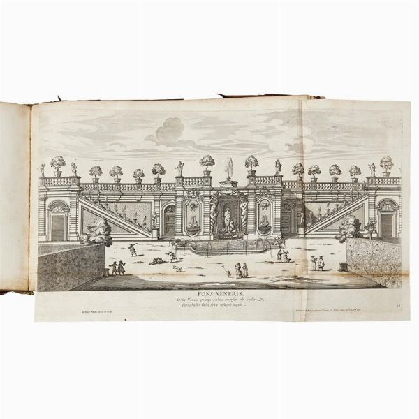 (Roma - Vedute - Illustrati 600)   FALDA, Giovan Battista.   Il nuovo teatro delle fabriche, et edificii, in prospettiua di Roma moderna.   [Roma, Giovanni Giacomo Rossi], 1665-1699.  - Asta LIBRI, MANOSCRITTI E AUTOGRAFI - Associazione Nazionale - Case d'Asta italiane