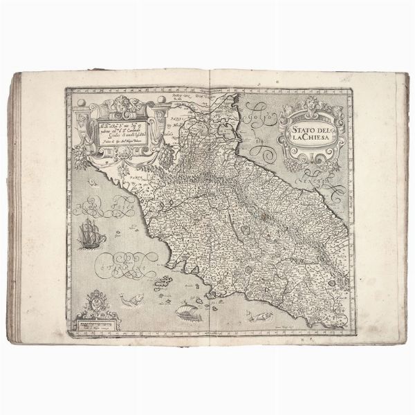 (Geografia - Illustrati 600)   MAGINI, Giovanni Antonio.   Italia di Gio. Ant. Magini data in luce da Fabio suo figliuolo al serenissimo Ferdinando Gonzaga duca di Mantoua edi [!] Monferrato.   Bononiae, impensis ipsius auctoris, 1620 (In Bologna, presso Clemente Ferroni, s.d.) (1632).  - Asta LIBRI, MANOSCRITTI E AUTOGRAFI - Associazione Nazionale - Case d'Asta italiane