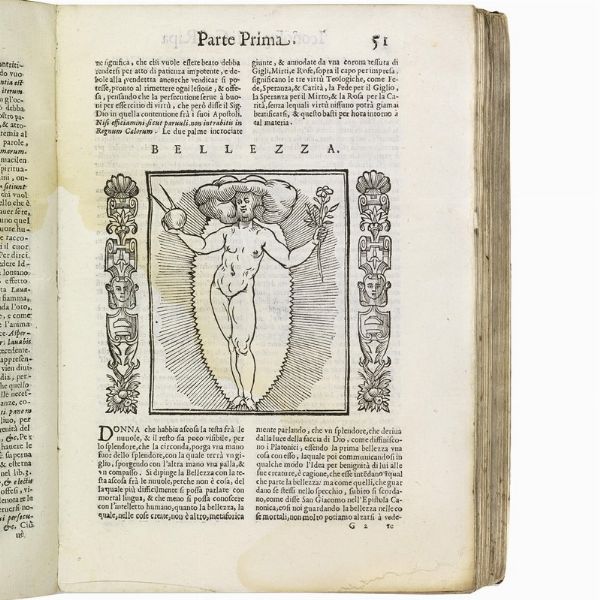 (Emblemi - Illustrati 600)   RIPA Cesare.   Nova iconologia  . In Padoua, per Pietro Paolo Tozzi nella stampa del Pasquati, 1618.  - Asta LIBRI, MANOSCRITTI E AUTOGRAFI - Associazione Nazionale - Case d'Asta italiane