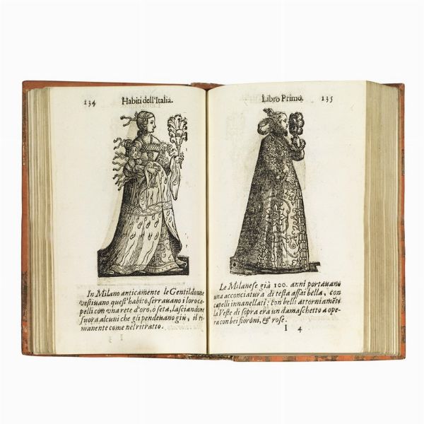 (Costume - Illustrati 600)   VECELLIO, Cesare.   Habiti Antichi overo Raccolta di figure.   In Venetia, per Combi & La Nou, 1664.  - Asta LIBRI, MANOSCRITTI E AUTOGRAFI - Associazione Nazionale - Case d'Asta italiane