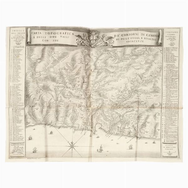 (Genova)   DORIA, Giovanni Francesco.   Della storia di Genova dal trattato di Worms fino alla pace d’Aquisgrana. Libri quattro.   Leida [i. e. Modena], 1750.  - Asta LIBRI, MANOSCRITTI E AUTOGRAFI - Associazione Nazionale - Case d'Asta italiane