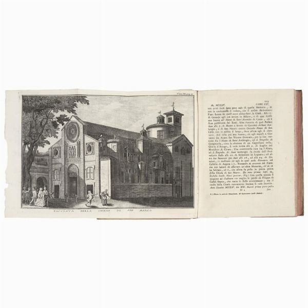 (Milano - Illustrati 700)   GIULINI, Giorgio.   Memorie spettanti alla storia, al governo, ed alla descrizione della città, e della campagna di Milano, ne’ secoli bassi.   In Milano, Giambattista Bianchi, 1760.   [CON:]     Continuazione delle Memorie  . In Milano, Giambattista Bianchi, 1771.  - Asta LIBRI, MANOSCRITTI E AUTOGRAFI - Associazione Nazionale - Case d'Asta italiane