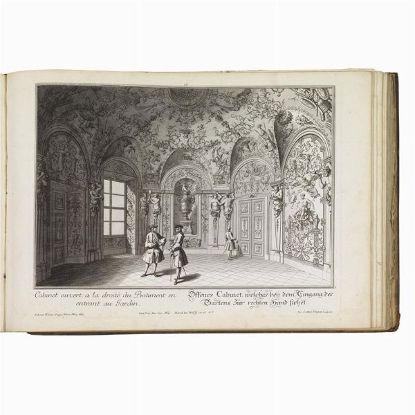 (Architettura - Design d’interni - Illustrati 700)   KLEINER Salomon.   Residences Memorables de l’incomparable heros de notre siecle  . A Augsbourg, chez les héritiers de feu Ieremie Wolff, 1733-1737.  - Asta LIBRI, MANOSCRITTI E AUTOGRAFI - Associazione Nazionale - Case d'Asta italiane