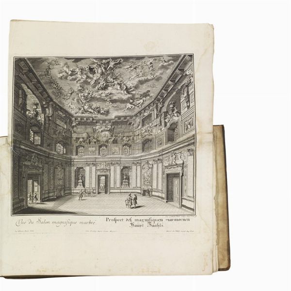 (Architettura - Design d’interni - Illustrati 700)   KLEINER Salomon.   Residences Memorables de l’incomparable heros de notre siecle  . A Augsbourg, chez les héritiers de feu Ieremie Wolff, 1733-1737.  - Asta LIBRI, MANOSCRITTI E AUTOGRAFI - Associazione Nazionale - Case d'Asta italiane