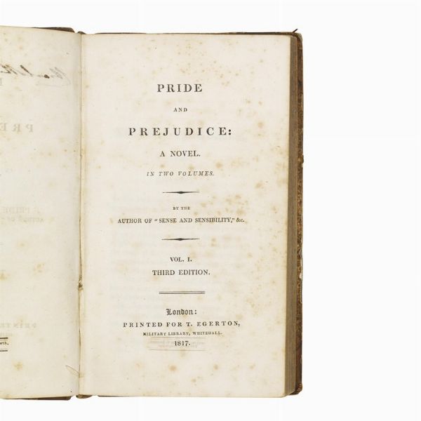 [AUSTEN Jane].   Pride and Prejudice … Third edition.   London, T. Egerton, 1817.  - Asta LIBRI, MANOSCRITTI E AUTOGRAFI - Associazione Nazionale - Case d'Asta italiane