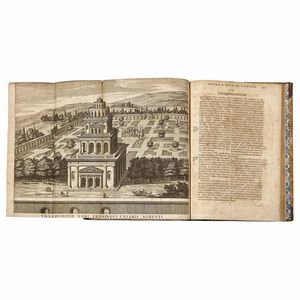 (Roma - Lazio - Illustrati 600)   KIRCHER, Athanasius.     Latium. Id est, Nova & parallela Latii tum veteris tum novi descriptio.   Amstelodami, apud Joannem Janssonium à Waesberge, & haeredes Elizei Weyerstraet, 1671.  - Asta LIBRI, MANOSCRITTI E AUTOGRAFI - Associazione Nazionale - Case d'Asta italiane