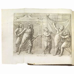 (Teatro - Illustrati 700)   FICORONI, Francesco de.   Le maschere sceniche e le figure comiche d’antichi romani.   In Roma, nella Stamperia di Antonio de’ Rossi, 1736.  - Asta LIBRI, MANOSCRITTI E AUTOGRAFI - Associazione Nazionale - Case d'Asta italiane