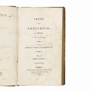 [AUSTEN Jane].   Pride and Prejudice … Third edition.   London, T. Egerton, 1817.  - Asta LIBRI, MANOSCRITTI E AUTOGRAFI - Associazione Nazionale - Case d'Asta italiane