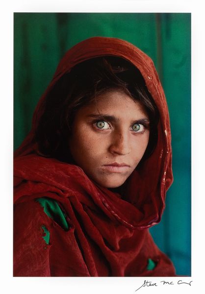 Steve Mc Curry : The Afghan Girl, Sharbat Gula, Pakistan  - Asta Arte Moderna e Contemporanea - Associazione Nazionale - Case d'Asta italiane