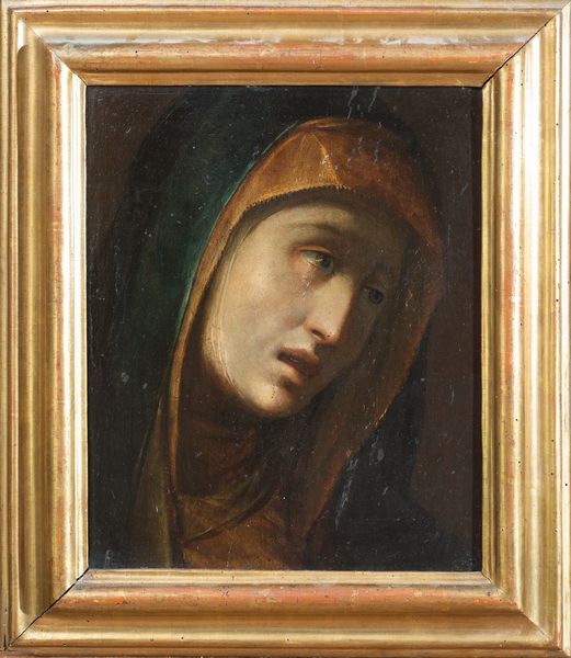 seguace di Giovan Battista  Crespi detto il Cerano (Romagnano Sesia, 1573 - Milano, 1632) : Testa di Madonna  - Asta Antiquariato, Dipinti antichi e del XIX secolo - Associazione Nazionale - Case d'Asta italiane