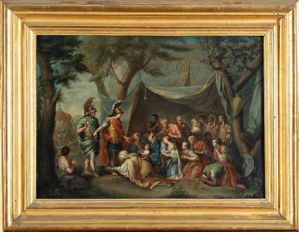 cerchia di Charles  Le Brun  (Parigi,  1619 – Parigi, 1690) : La famiglia di Dario davanti ad Alessandro Magno  - Asta Antiquariato, Dipinti antichi e del XIX secolo - Associazione Nazionale - Case d'Asta italiane