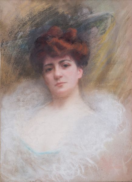 Pietro Scoppetta (Amalfi, 1863 - Napoli, 1920) : Ritratto femminile  - Asta Antiquariato, Dipinti antichi e del XIX secolo - Associazione Nazionale - Case d'Asta italiane