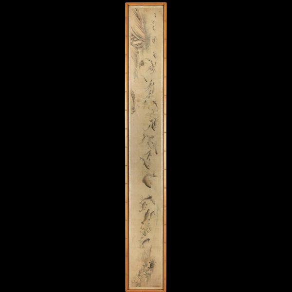 Disegno su carta con carpe, pesci e granchi, epoca Jiang Tingxi, Cina, Dinastia Qing, XVIII secolo  - Asta Fine Chinese Works of Art - Associazione Nazionale - Case d'Asta italiane