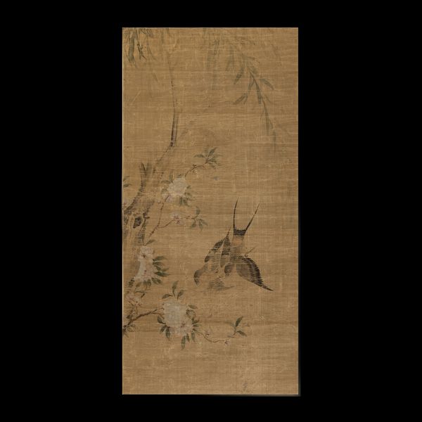 Scroll su carta a decoro di fiori e uccelli, Cina, Dinastia Qing, XIX secolo  - Asta Fine Chinese Works of Art - Associazione Nazionale - Case d'Asta italiane