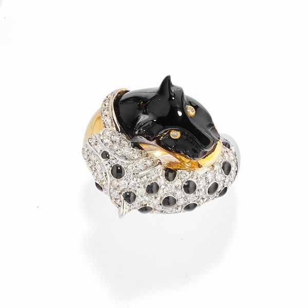 Anello pantera  - Asta Gioielli - Associazione Nazionale - Case d'Asta italiane