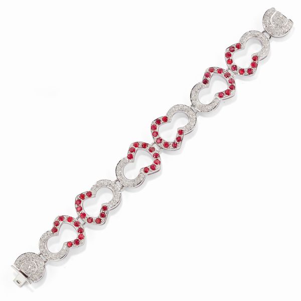 Bracciale con rubini  - Asta Gioielli - Associazione Nazionale - Case d'Asta italiane