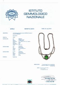 Collana con smeraldo  - Asta Gioielli - Associazione Nazionale - Case d'Asta italiane