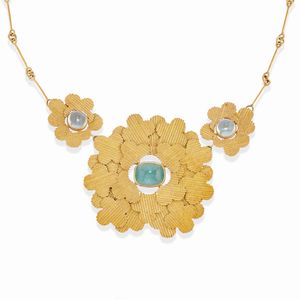 Pao Ying Wang - Collana con acquamarine