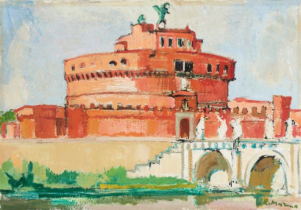 Rodolfo Marma : Castel Sant'Angelo  - Asta Dipinti, Disegni, Sculture e Grafica - Associazione Nazionale - Case d'Asta italiane