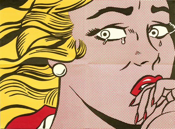 Roy Lichtenstein : Crying Girl (mailer)  - Asta Dipinti, Disegni, Sculture e Grafica - Associazione Nazionale - Case d'Asta italiane