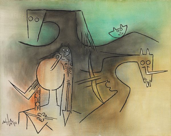 Wifredo Lam : Figures  - Asta Dipinti, Disegni, Sculture e Grafica - Associazione Nazionale - Case d'Asta italiane