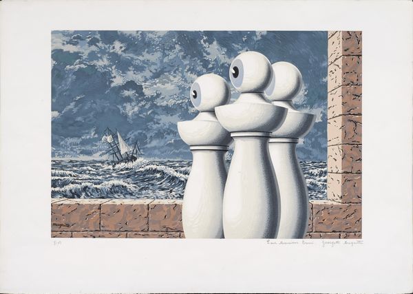 René Magritte : La traverse difficile  - Asta Dipinti, Disegni, Sculture e Grafica - Associazione Nazionale - Case d'Asta italiane