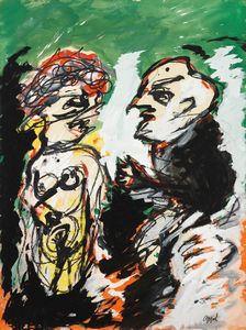 Karel Appel - Susanne in her bad