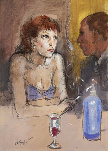 Alberto Sughi : Al caff  - Asta Arte Contemporanea - Associazione Nazionale - Case d'Asta italiane