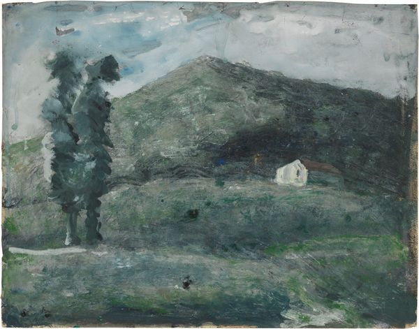 Mario Sironi : Paesaggio con alberi e casa  - Asta Arte Contemporanea - Associazione Nazionale - Case d'Asta italiane