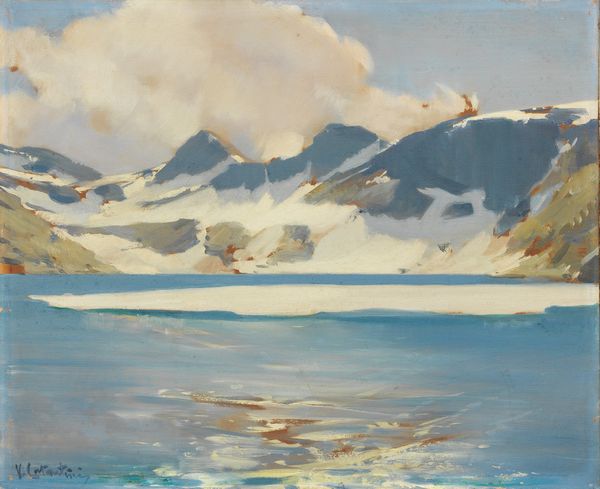 Virgilio Costantini : Le lac bleu  - Asta Arte Moderna - Associazione Nazionale - Case d'Asta italiane