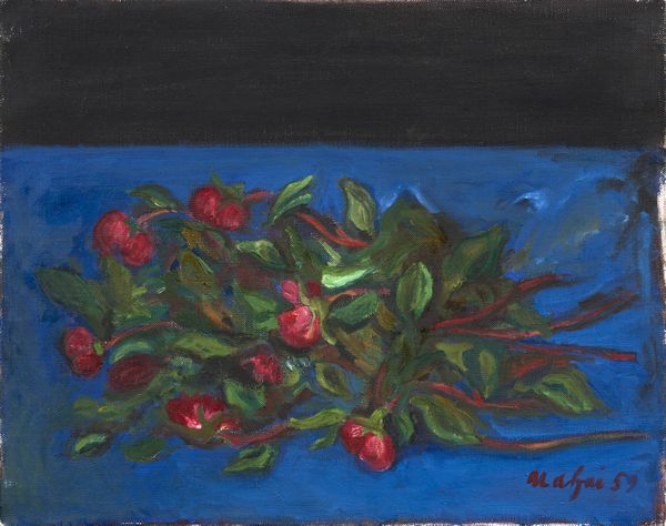 Mario Mafai : Rose rosse  - Asta Arte Moderna - Associazione Nazionale - Case d'Asta italiane