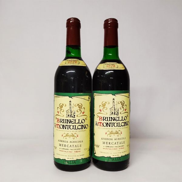 Cipriano Paccagnini, Brunello di Montalcino 1978  - Asta Wine and Spirits - Associazione Nazionale - Case d'Asta italiane
