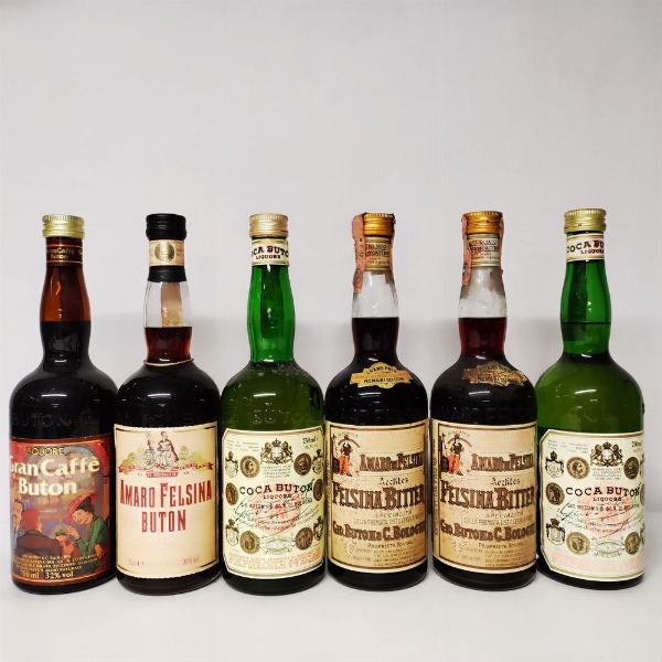 Buton Caffe, Felsina, Coca Buton, Liquori  - Asta Wine and Spirits - Associazione Nazionale - Case d'Asta italiane