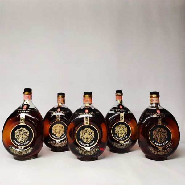 Buton Vecchia Romagna Etichetta Nera, Brandy  - Asta Wine and Spirits - Associazione Nazionale - Case d'Asta italiane