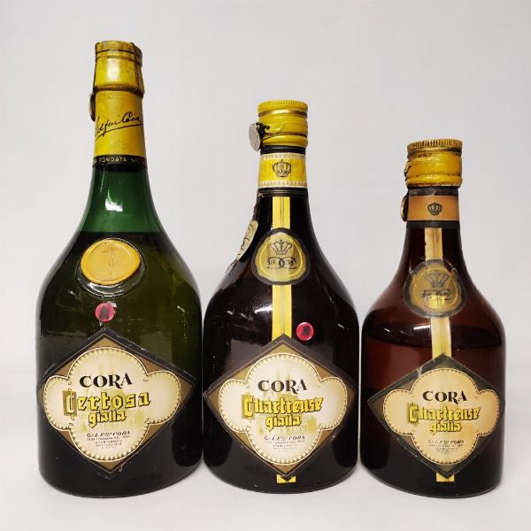 Cora Certosa Gialla, Charteuse, Liquori  - Asta Wine and Spirits - Associazione Nazionale - Case d'Asta italiane