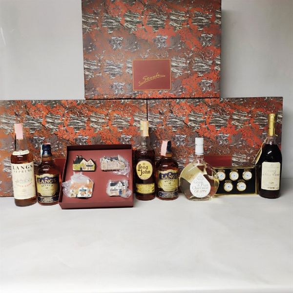 Goccia Pinot Grappa, Stock Brandy, Langs, Long John, Scotch Whisky  - Asta Wine and Spirits - Associazione Nazionale - Case d'Asta italiane