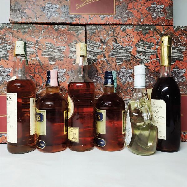 Goccia Pinot Grappa, Stock Brandy, Langs, Long John, Scotch Whisky  - Asta Wine and Spirits - Associazione Nazionale - Case d'Asta italiane