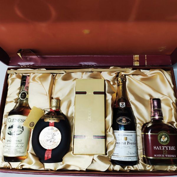 Laurent Perrier Champagne, Vecchia Romagna, Saltyre, Glenesk, Scotch Whisky  - Asta Wine and Spirits - Associazione Nazionale - Case d'Asta italiane