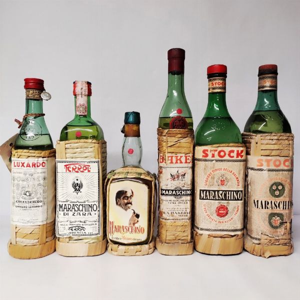 Luxardo, Ferrol, Brams, Baker, Stock, Maraschino  - Asta Wine and Spirits - Associazione Nazionale - Case d'Asta italiane