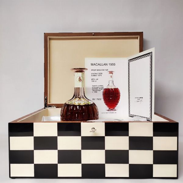 Macallan 1959 Decanter Baccarat, Single Malt Whisky  - Asta Wine and Spirits - Associazione Nazionale - Case d'Asta italiane