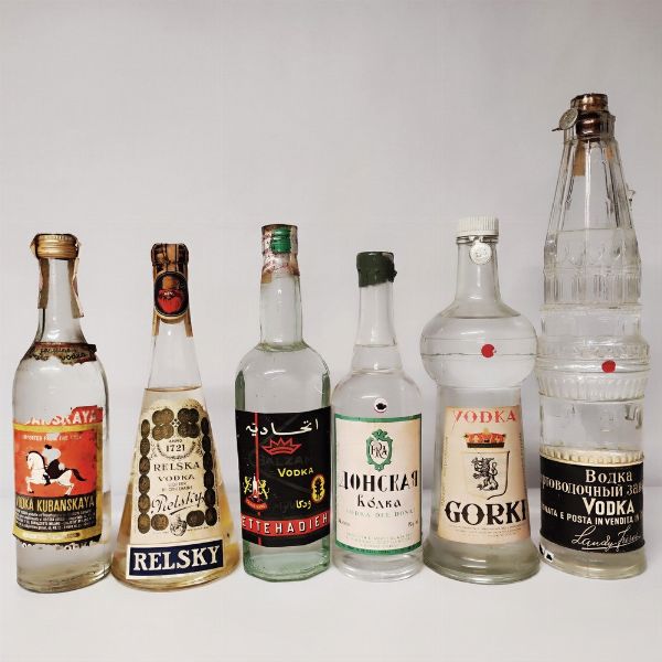 Moskovskaya, Relsky, Hadieh, Dona, Gorki, Boaka, Vodka  - Asta Wine and Spirits - Associazione Nazionale - Case d'Asta italiane