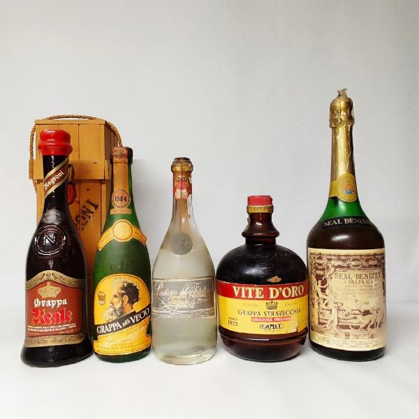 Negroni, Morandini, Gortani, Camel, Seal Benedet, Grappe  - Asta Wine and Spirits - Associazione Nazionale - Case d'Asta italiane