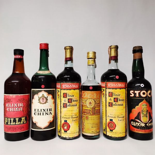 Pilla, Cora, Massagli, Dori, Stock, Elixir China  - Asta Wine and Spirits - Associazione Nazionale - Case d'Asta italiane