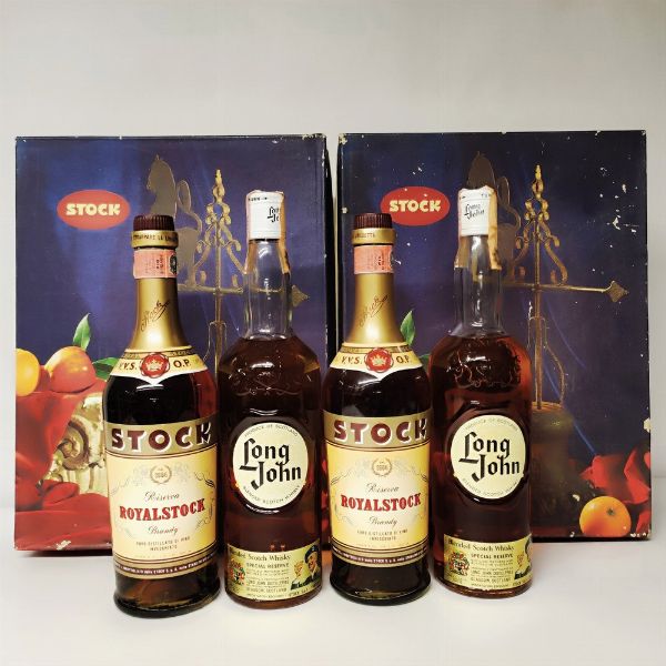 Royalstock Brandy Riserva, Long John, Scotch Whisky  - Asta Wine and Spirits - Associazione Nazionale - Case d'Asta italiane