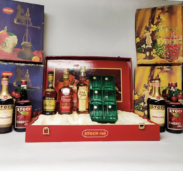 Royalstok Brandy, Cherry Stock, Long John, Tormore Glenlivet, Scotch Whisky  - Asta Wine and Spirits - Associazione Nazionale - Case d'Asta italiane